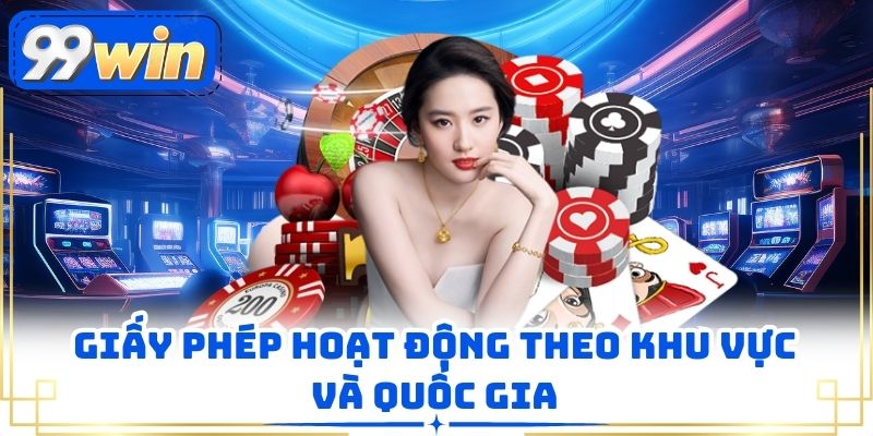 Giấy phép hoạt động theo khu vực và quốc gia